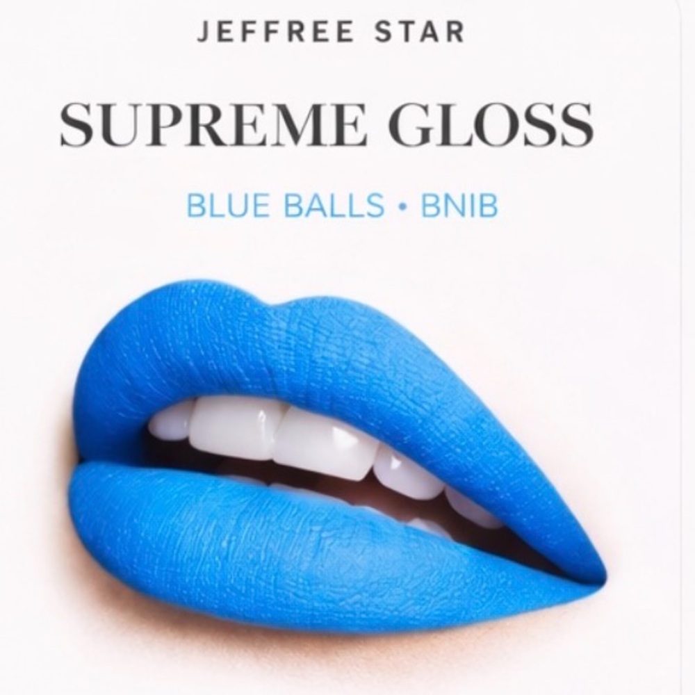 Jeffree Star Supreme Gloss Blue Balls Lip Gloss Full Pigment BNIB